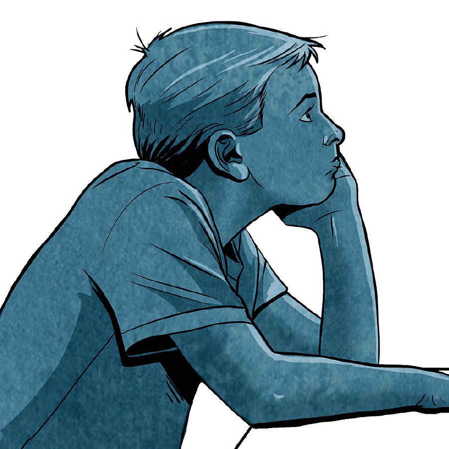 Budak lalaki keur ngahuleng