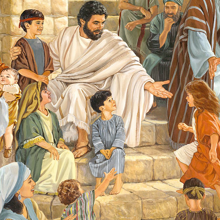 Jesus inbjuder barn att komma till honom