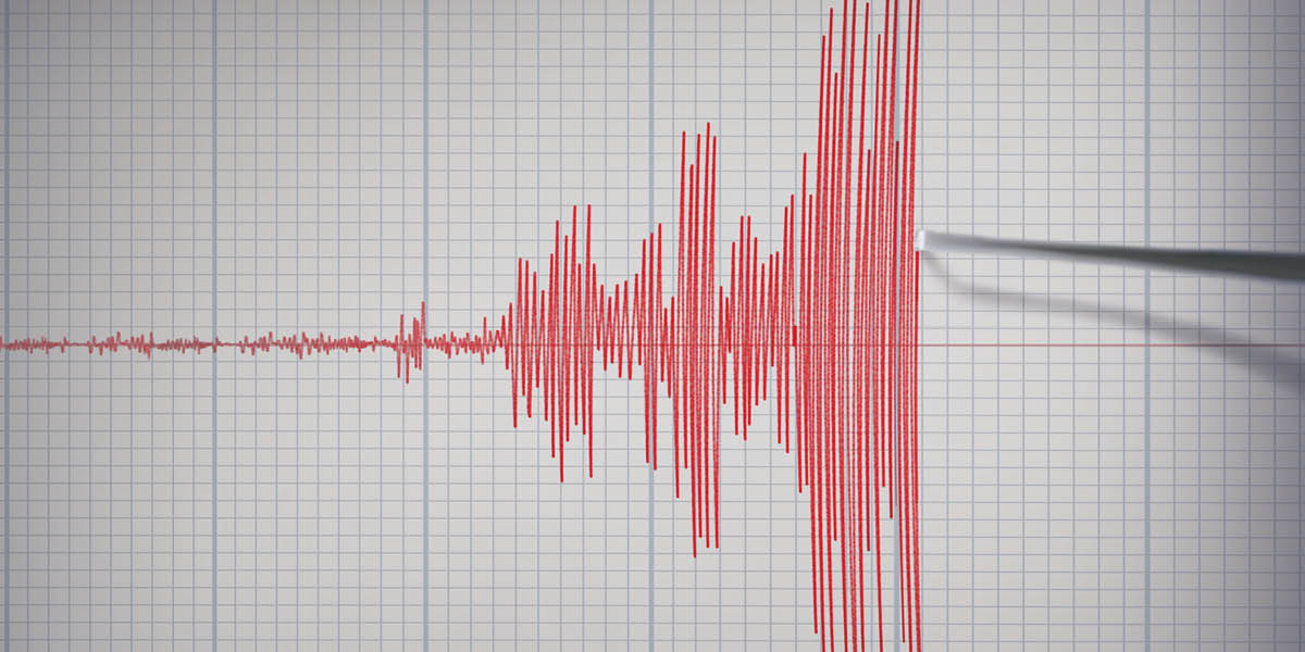 Isang seismograph na nagpapakita kung gaano kalakas ang lindol.