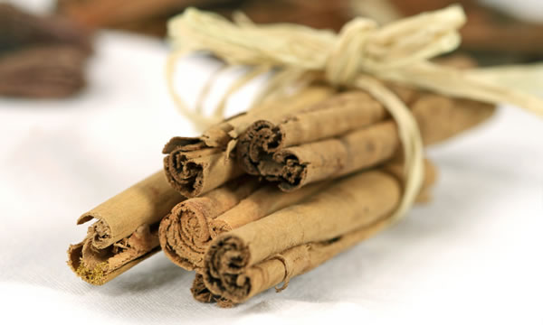 Birkaç tarçın çubuğu