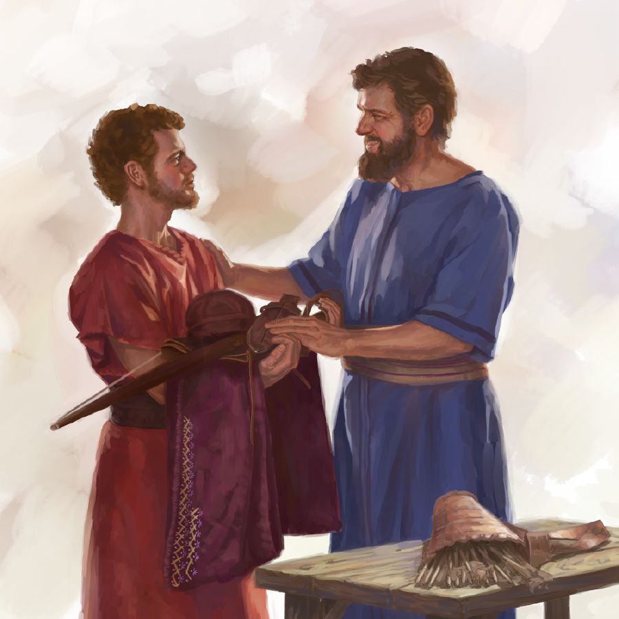 Te horoa nei Ionatana ia Davida i te tahi o ta ˈna iho mau taoˈa