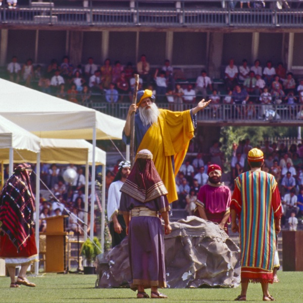 A costume drama at a district convention in Italy