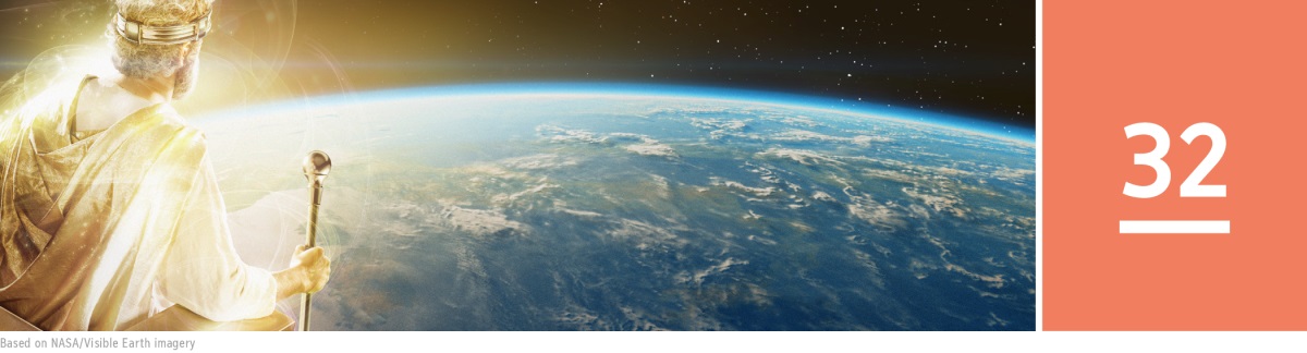 Lession 32. Gesù Cristo, come Rè del Regno de Dio, el governa la Tera.