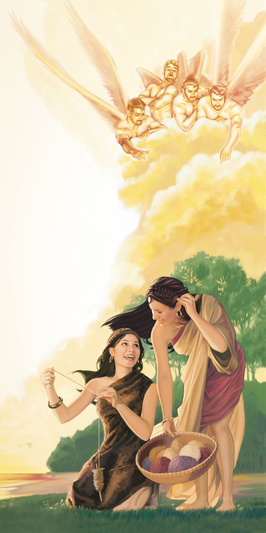 Àngeli cativi del cielo i varda in do le bele done