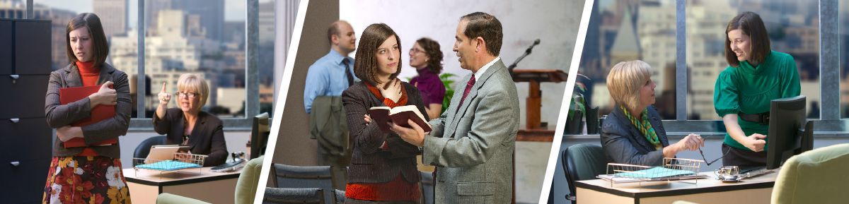 Una colega de laoro la trata mal una sorela, la sorela la parla con un ansiano, ela la trata ben la so colega el giorno dopo 