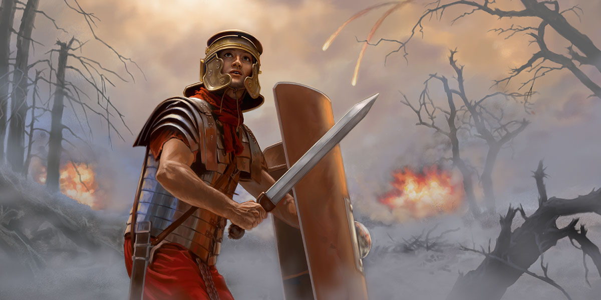 Un omo el dopera la armadura completa