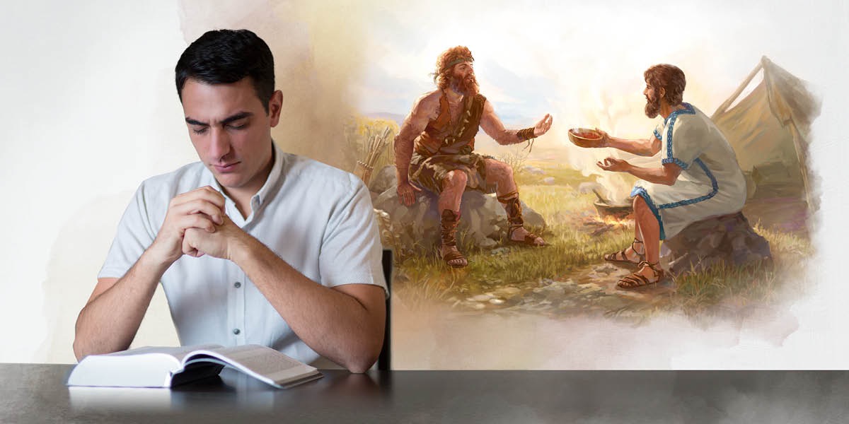 Un fradel l’è drio pensarghe sora quel che el ga pena ledesto nela Bìblia. Lu l’è drio imaginar Esaù vendendo par Giacò el so dirito de primo fiol in càmbio de un piato de magnar.