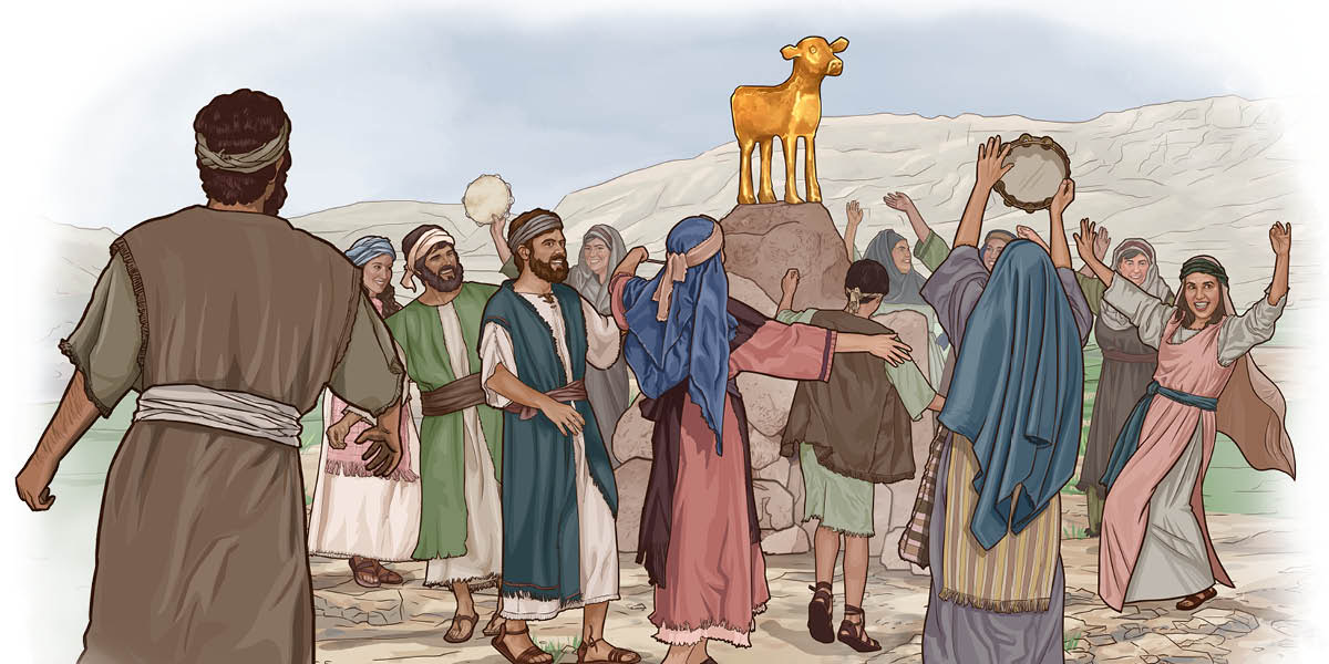 I israeliti i bala intorno del vedel de oro.