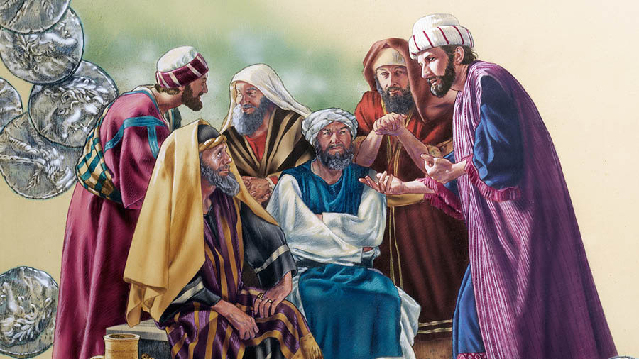 Giuda Iscariote e lìderi religiosi i tradisse Gesù.