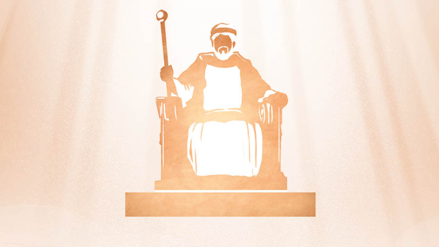 Gesù l’è nel cielo sentà do nel so trono. E de Geovà, vien una luce che la ze la so glòria.