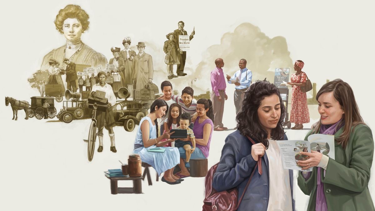 De 1919 fin ancoi, fradei e sorele i ze drio predicar le bone notìssie de diverse maniere.