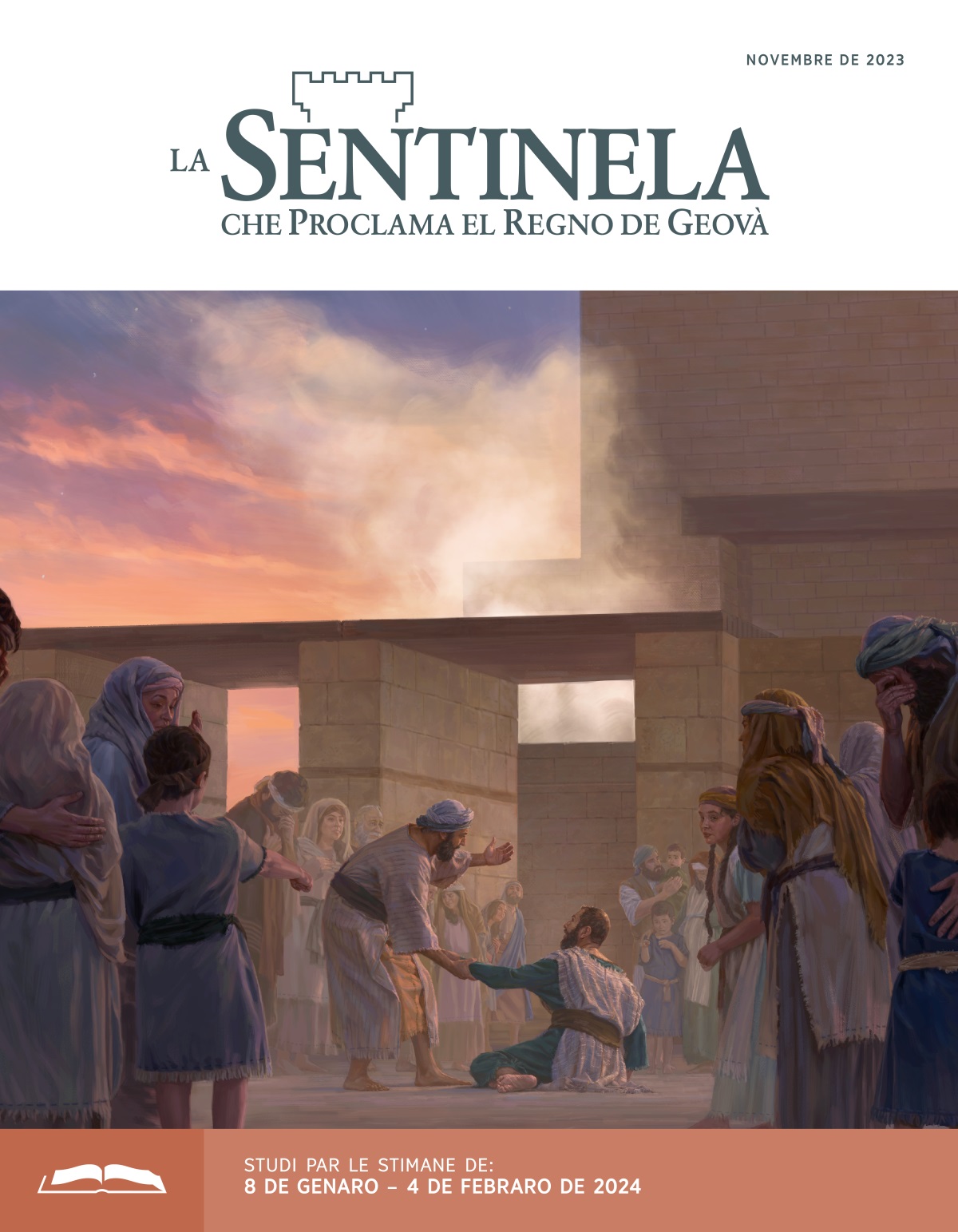 Esdra l’è insieme a altri israeliti davanti el témpio. Secania lo giuta a levarse su.