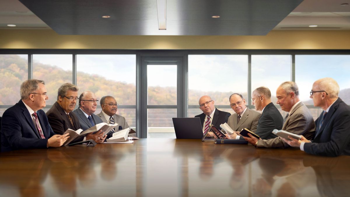 Una riunion del Corpo Governante ancoi.