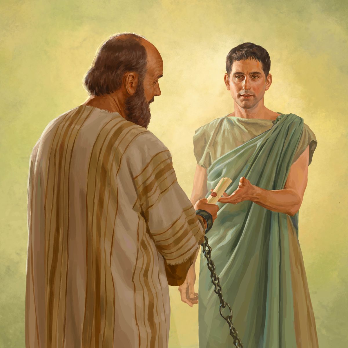 Paolo el domanda che Tìchico el porte una carta.