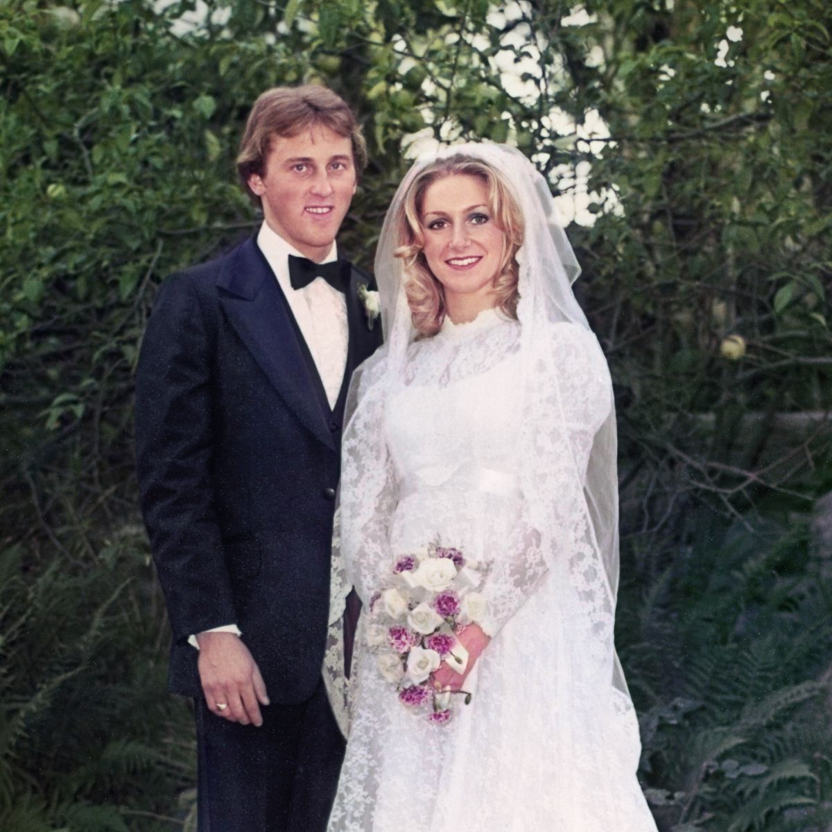 Franco e Debbie nel giorno del so matrimònio.