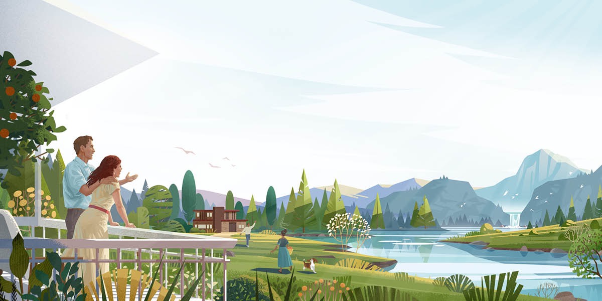 Persone le gode la vita in Paradiso