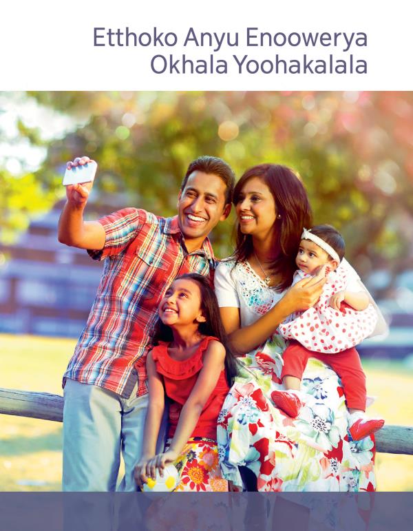 Ekaapa ya ebroxura: Etthoko Anyu Enoowerya Okhala Yoohakalala