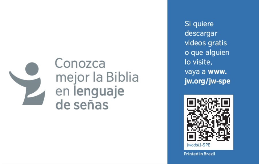 El reverso de una tarjeta de contacto de jw.org