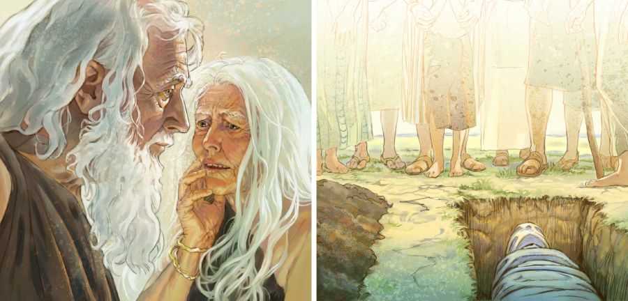 Adam dan Hawa menjadi tua lalu mati